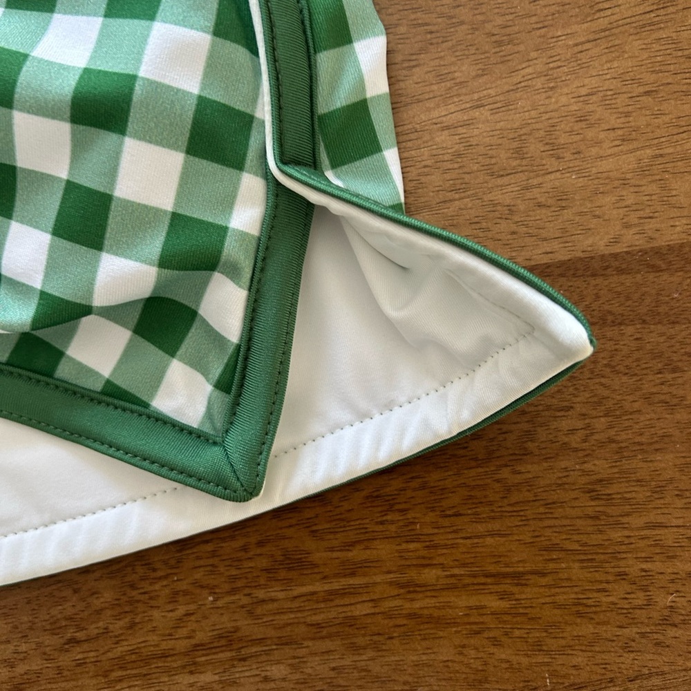 Tuckernuck Green Trellis Gingham Karrie Golf Skort - Picture 5 of 11